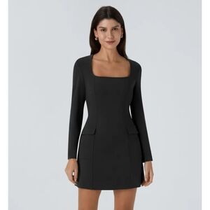 HALARA Black Long Sleeve Dress